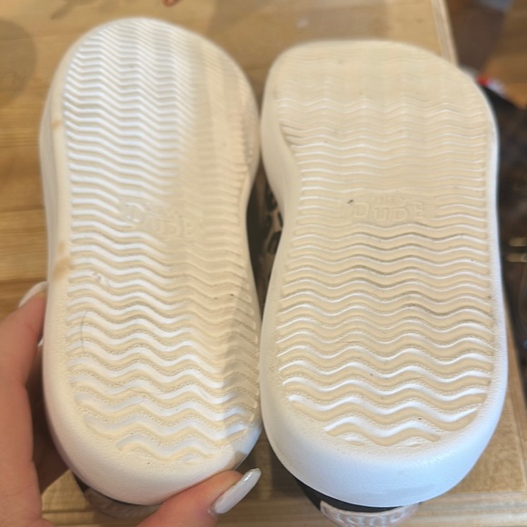 NWT Hey Dude Tan and Black Slip-On Sneakers - Picture 3 of 3